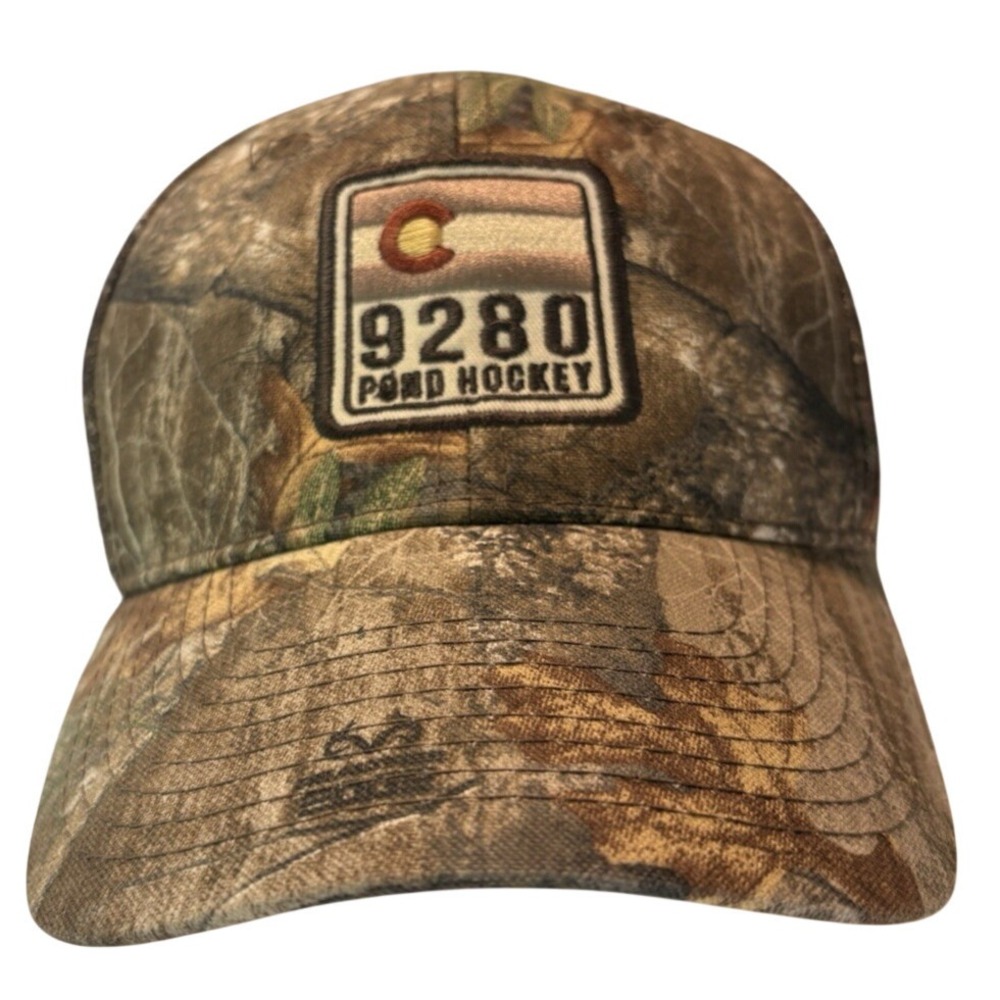9280 Pond Hockey Hat Keystone Colorado Realtree Camo Adjustable Cap Colorado